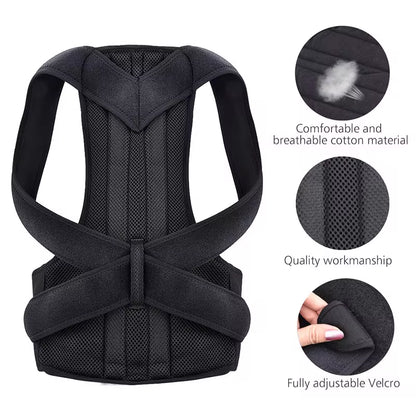 Ultimate Upper Back Posture Corrector – Clavicle Support Brace for Straight Shoulders and Improved Posture