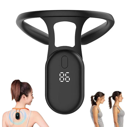 Smart Posture Corrector Device for Adults and Kids - Real-Time Neck and Back Posture Trainer