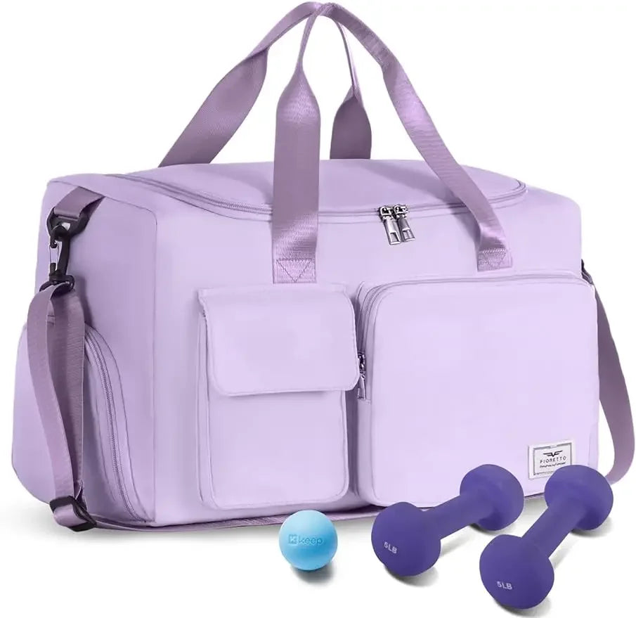 Versatile Sports Gym Duffle Bag with Shoe Compartment - Perfect for Weekend Getaways and Travel - Water-Resistant, Foldable Design for Men and Women