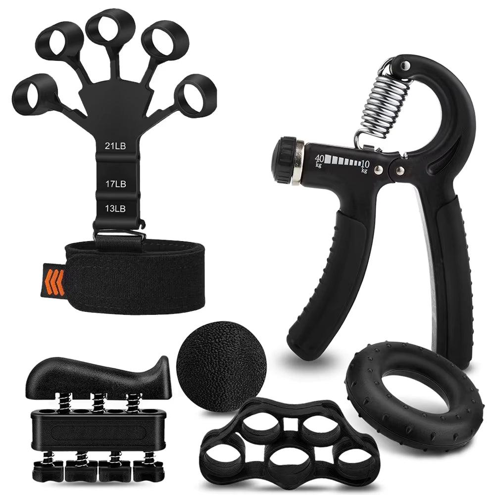 Ultimate Finger Gripper & Guitar Finger Exerciser - 6 Resistance Levels for Hand Strengthening & Recovery