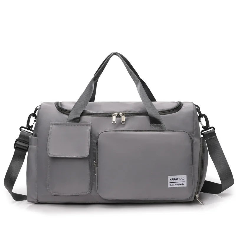 Versatile Sports Gym Duffle Bag with Shoe Compartment - Perfect for Weekend Getaways and Travel - Water-Resistant, Foldable Design for Men and Women