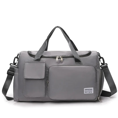 Versatile Sports Gym Duffle Bag with Shoe Compartment - Perfect for Weekend Getaways and Travel - Water-Resistant, Foldable Design for Men and Women