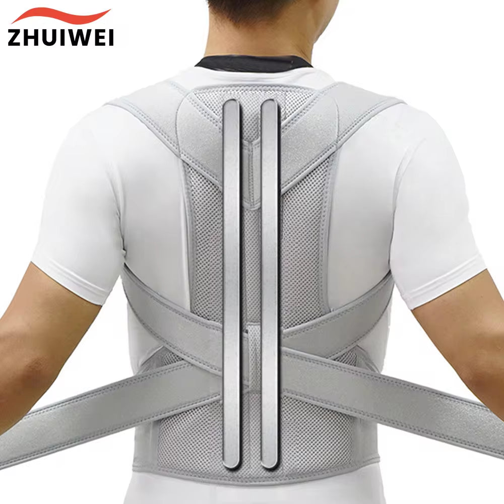 Ultimate Upper Back Posture Corrector – Clavicle Support Brace for Straight Shoulders and Improved Posture