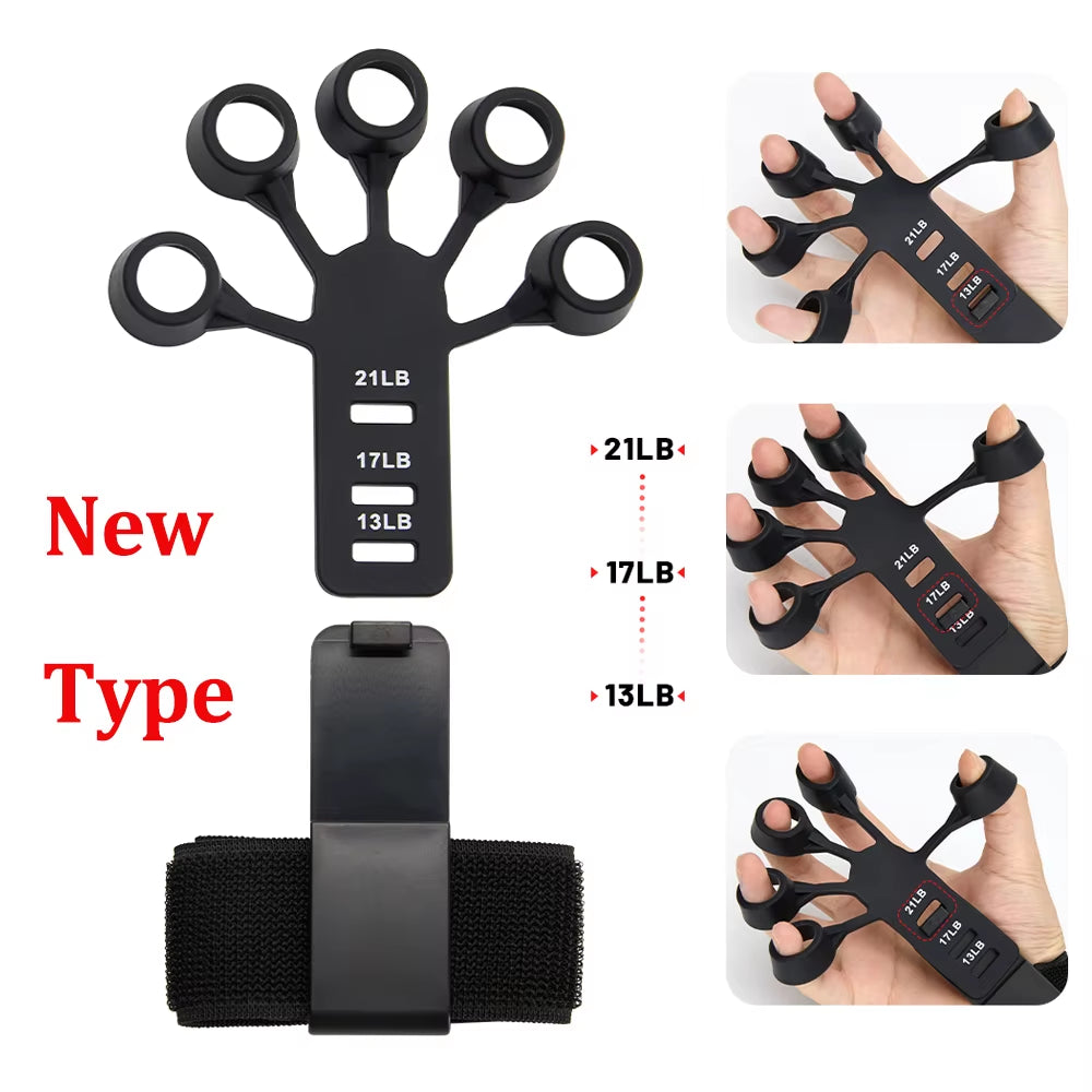 Ultimate Finger Gripper & Guitar Finger Exerciser - 6 Resistance Levels for Hand Strengthening & Recovery