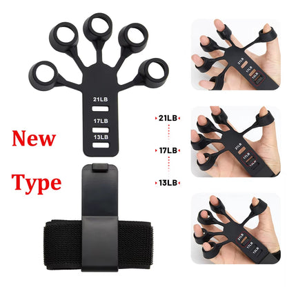 Ultimate Finger Gripper & Guitar Finger Exerciser - 6 Resistance Levels for Hand Strengthening & Recovery