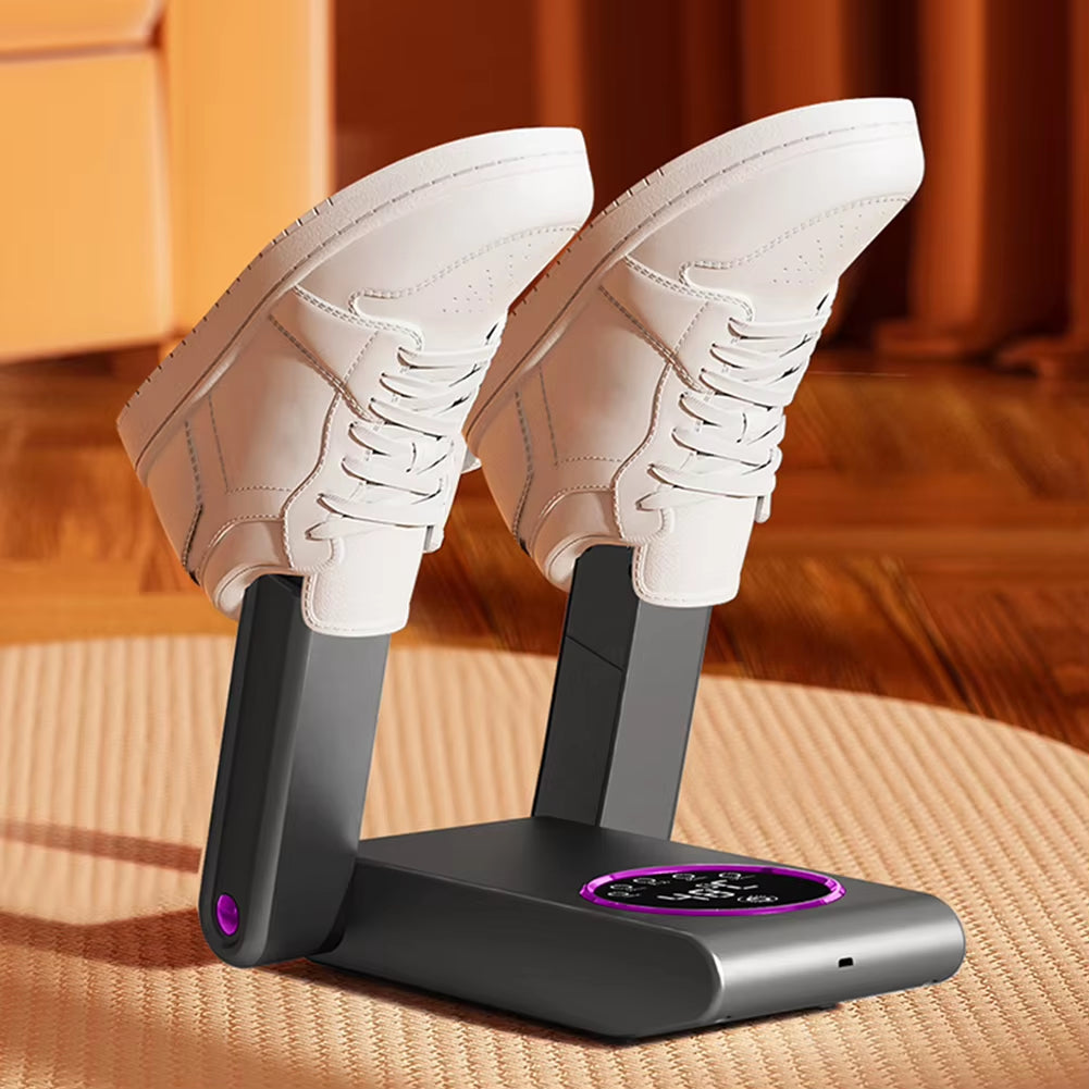 Smart & Portable Foldable Shoe Dryer - Odor Eliminator & Dehumidifier for Home, Travel & Outdoor Use