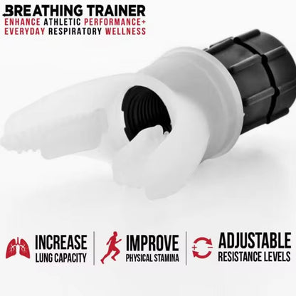 Breathing Trainer Lung Exercise Mouthpiece - Home Fitness Respiratory Care Equipment