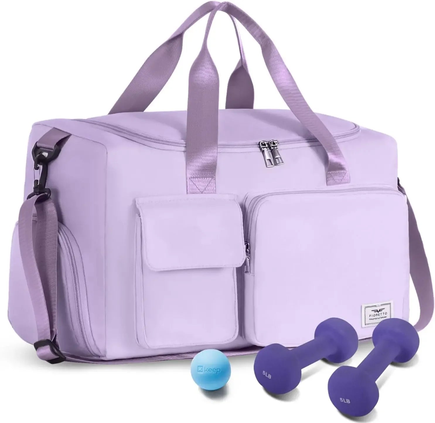 Versatile Sports Gym Duffle Bag with Shoe Compartment - Perfect for Weekend Getaways and Travel - Water-Resistant, Foldable Design for Men and Women