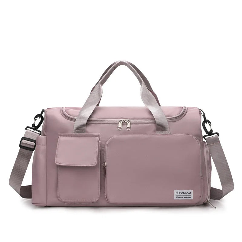 Versatile Sports Gym Duffle Bag with Shoe Compartment - Perfect for Weekend Getaways and Travel - Water-Resistant, Foldable Design for Men and Women