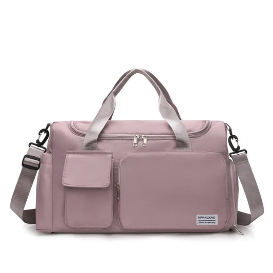Versatile Sports Gym Duffle Bag with Shoe Compartment - Perfect for Weekend Getaways and Travel - Water-Resistant, Foldable Design for Men and Women