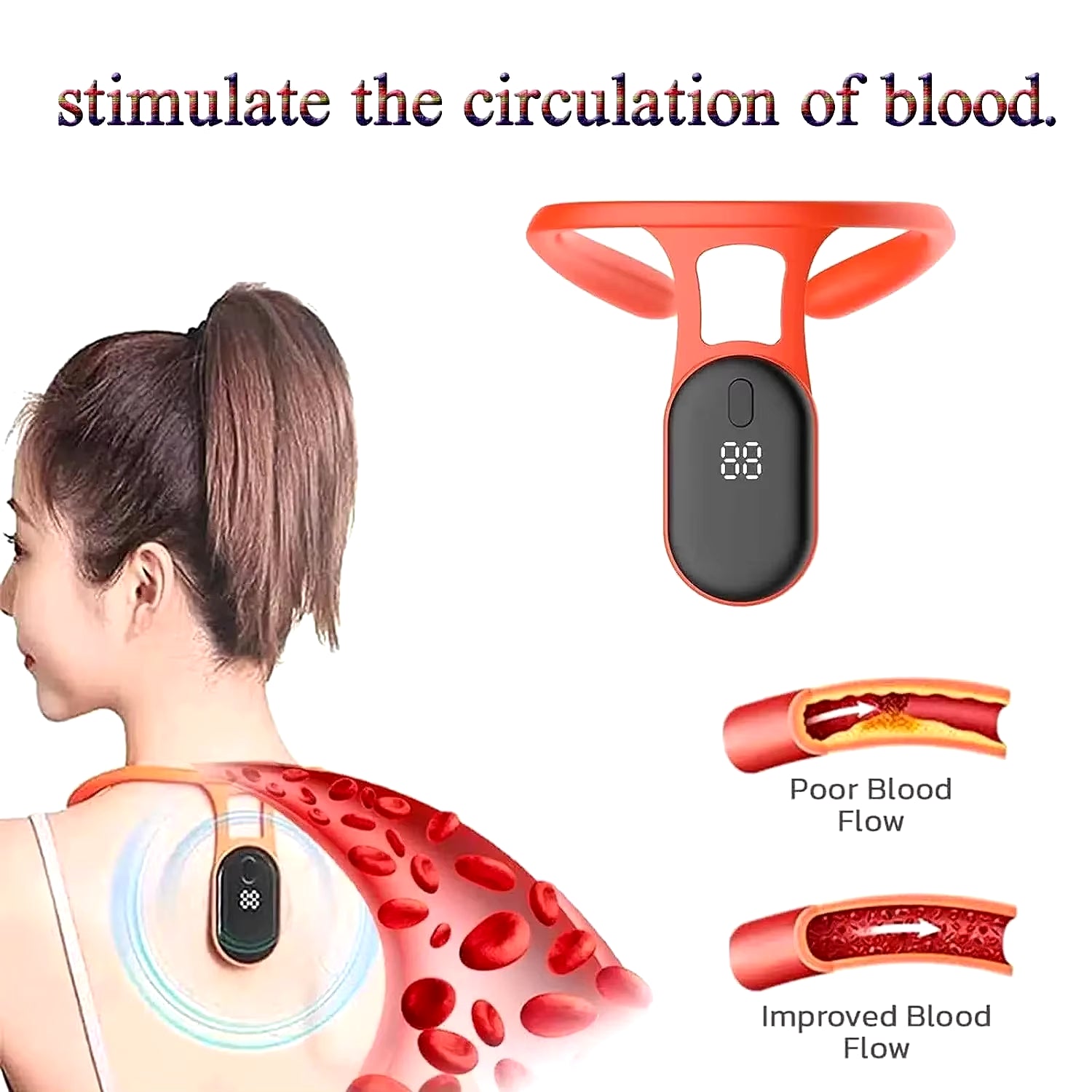 Smart Posture Corrector Device for Adults and Kids - Real-Time Neck and Back Posture Trainer